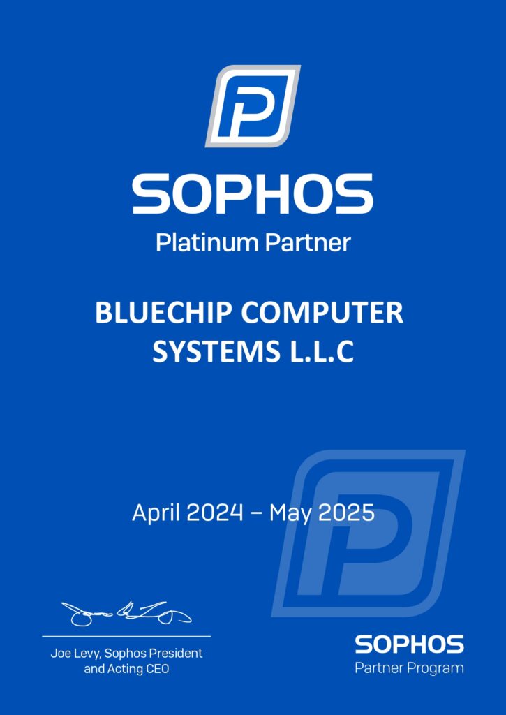 Sophos platinum partner Bluechip